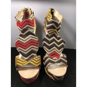 Woven Knit Anne Michelle Socialite Heels 9